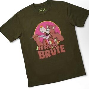 Kaws x Monsters Frute Brute Olive T-shirt - Brand New